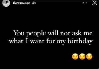 ‘BBNaija Housemates has opened their eyes’ Singer Tiwa Savage laments about nobody asking her what she wants for her birthday