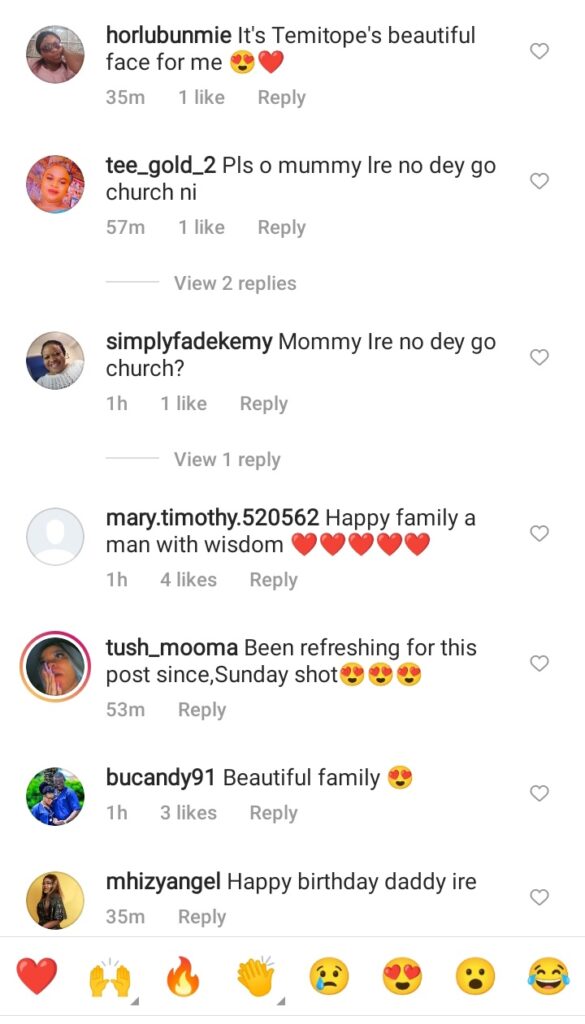 “Why Mummy Ire No Dey Go Church” Reactions As Actor Kolawole Ajeyemi Shares Lovely Sunday Outfit With His Son And Daughter (Photo)