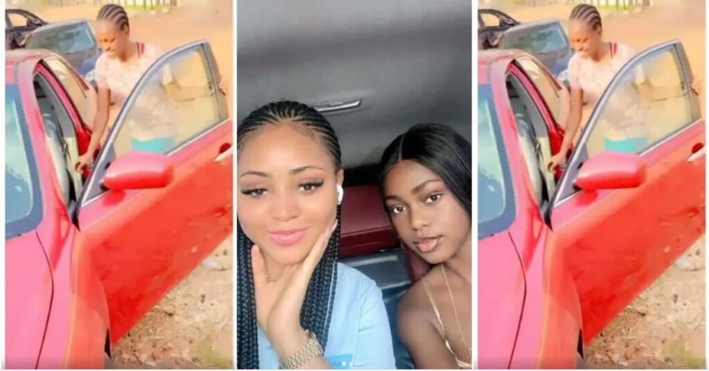 Actress Regina Daniels splurges millions on a new car for her sister’s 18th birthday