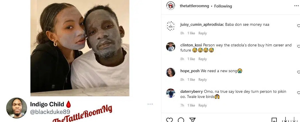 “He has loose focus” Nigerians reacts to Mr. Eazi’s over his relationship with Temi Otedola