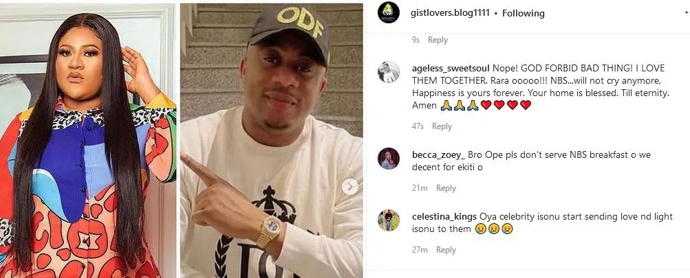 ‘Breakfast is not your mate’ Nigerians react as details of Nkechi Blessing’s breakup surfaced online