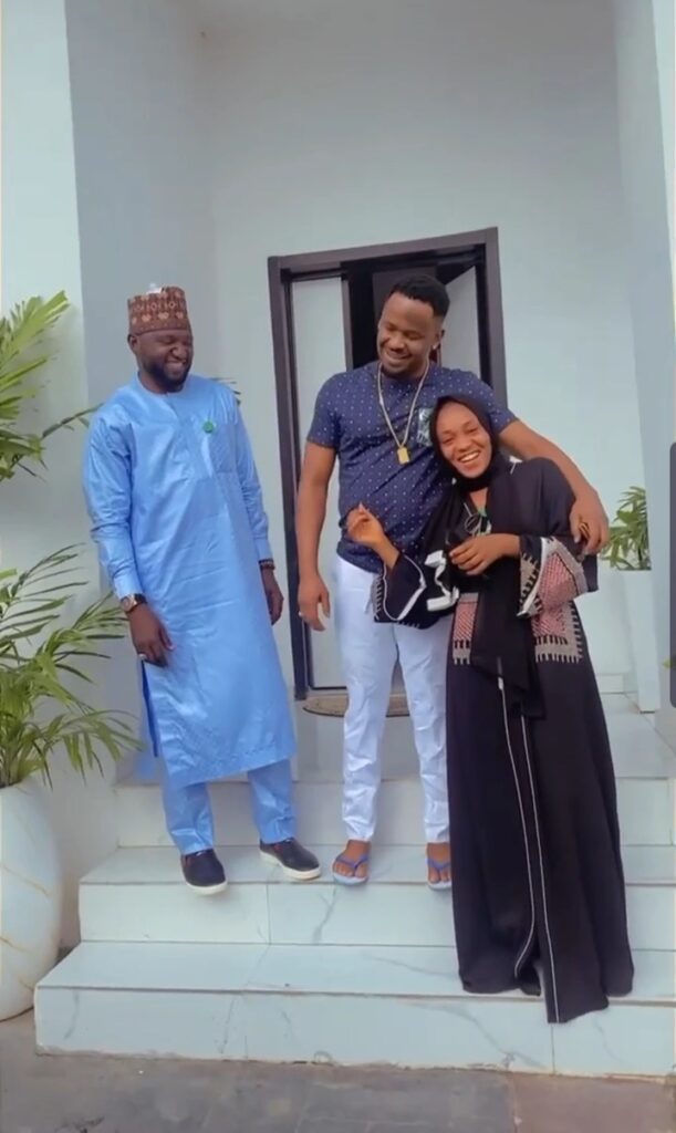 “Nana Atiku In The Building” Zubby Michael Says As He Welcomes Atiku’s Daughter To His House (Video)