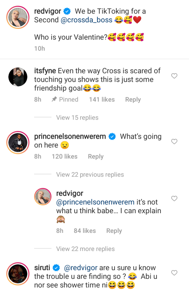 “This is Total Nonsense, Are You Trying to Pepper Your Ex Husband?” – Fans React To R0mantic Video of Actress Redvigor With Bbnaija Cross (Video)