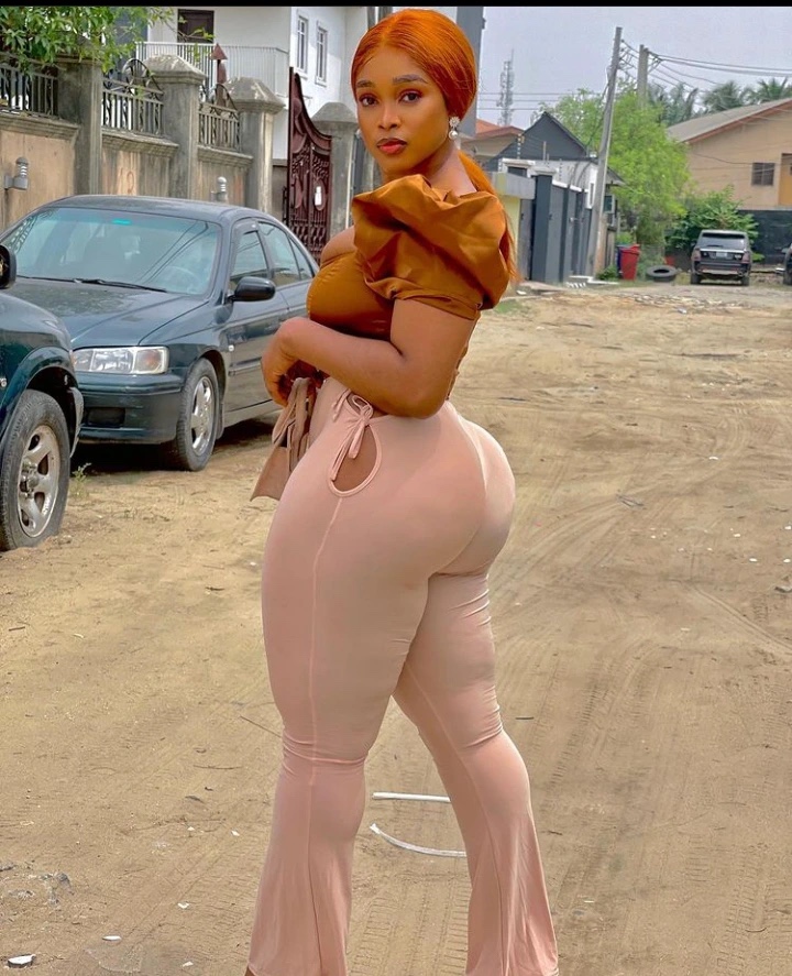 Actress Princess Salt Stirs Reactions As She Flaunts Her Dress On Social Media (See Photos)