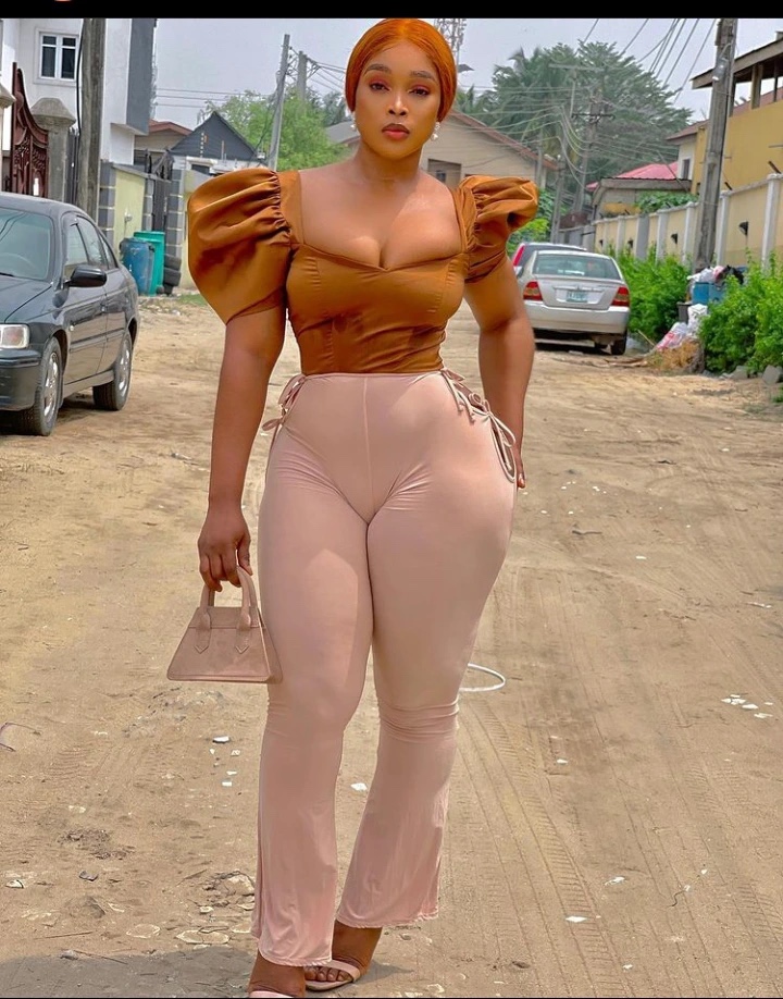 Actress Princess Salt Stirs Reactions As She Flaunts Her Dress On Social Media (See Photos)