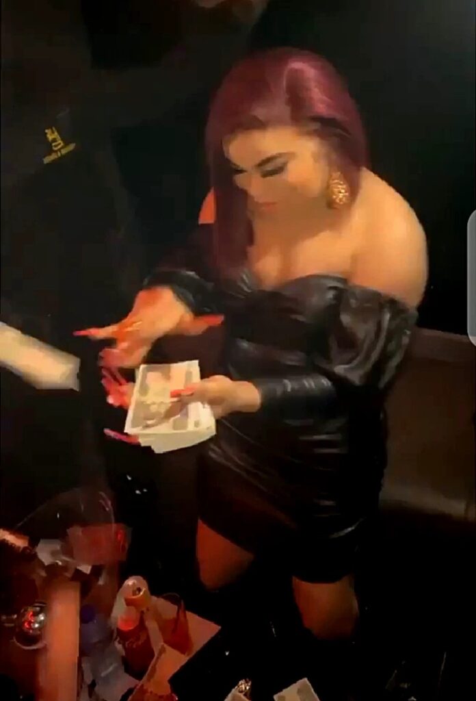 Make It Rain Baby – Billionaire Crossdresser, Bobrisky Says As He Showers Money In New Video