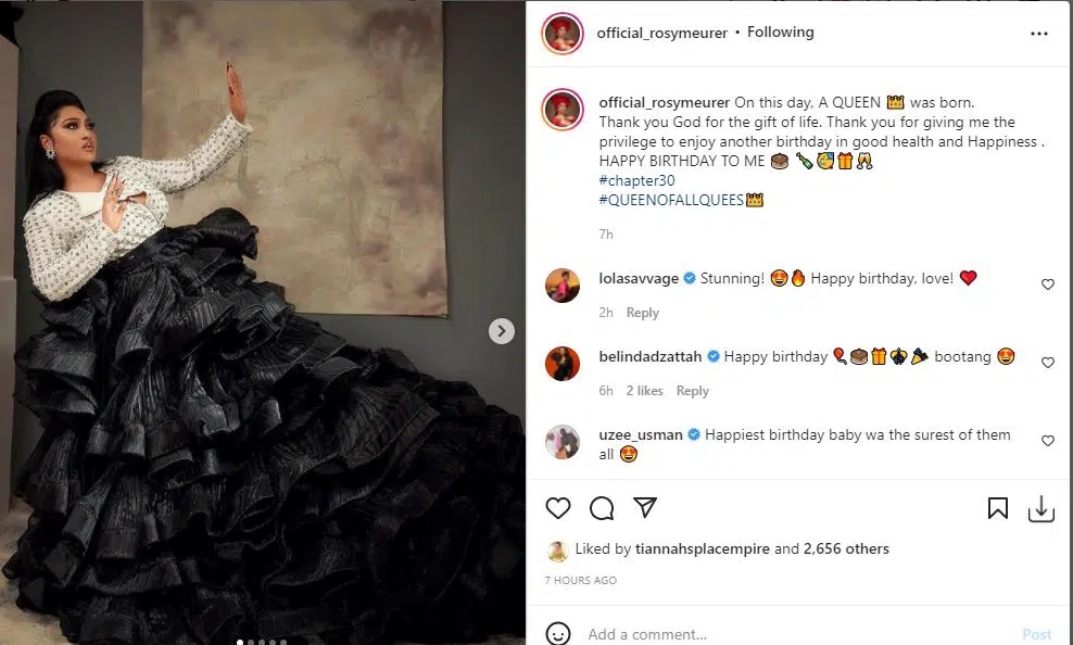 Actress Rosy Meurer melts hearts with photos as she celebrate her 30th birthday today