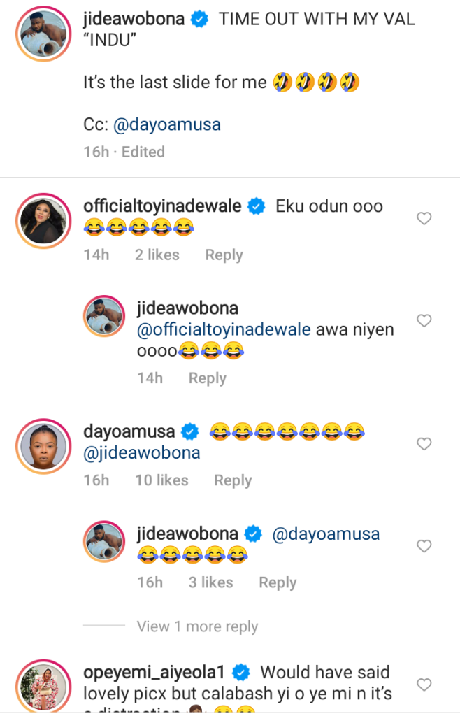 “This one you are Touching her Oranges” – See How Actor Jide Awobona And Dayo Amusa Celebrates Valentine, Shares R0mant!c VIDEO