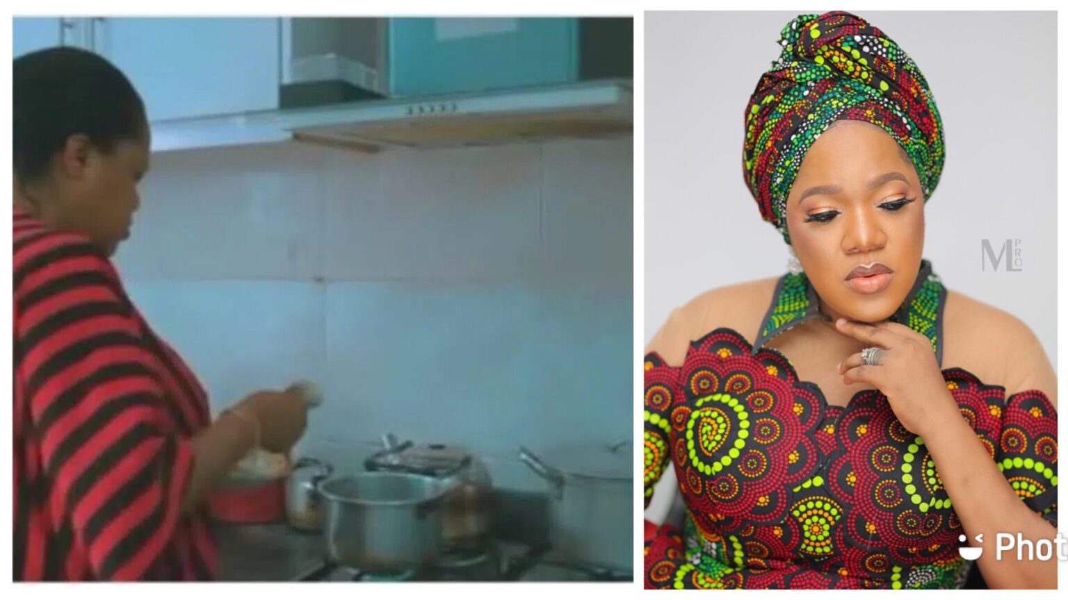 ‘Aunty Toyin, please buy non-stick pots’ Fan tackles Actress Toyin Abraham after showing off her kitchen