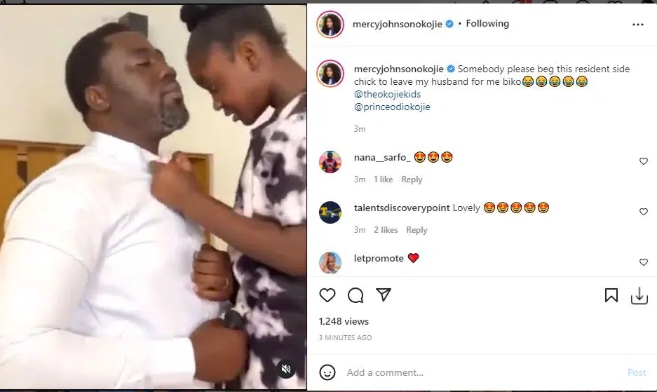 ‘Please beg this resident side chick to leave my husband for me’ Actress Mercy Johnson cries out