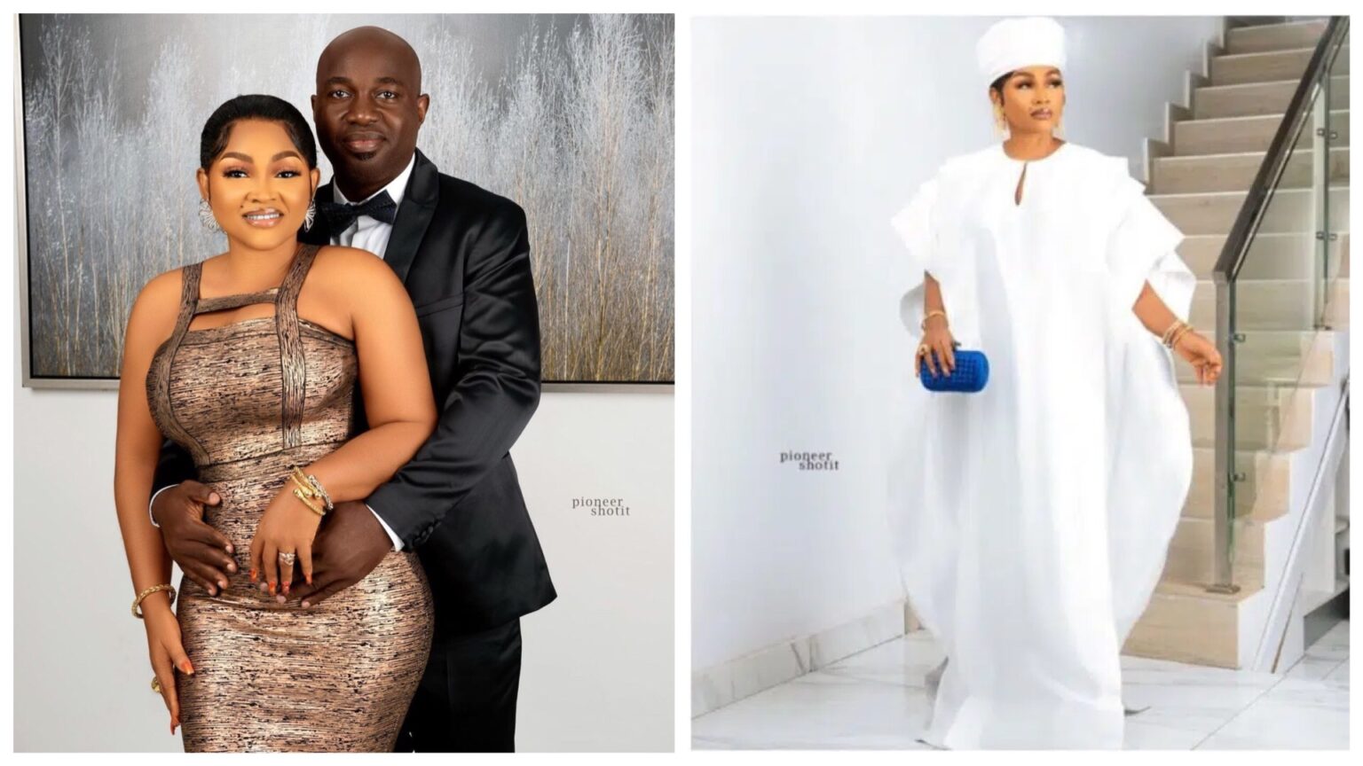 “This is too much for me” Actress Mercy Aigbe’s husband Kazim Adeoti voice out over his wife’s mode of dressing