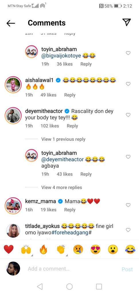 ‘You had rascality on your body for a long time’ Wunmi Toriola, Deyemi Okanlawo, others react to Toyin Abraham’s childhood photo