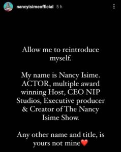 “If you’re a Nigerian woman planning to be successful, add Ashawo and Olosho to your plans” Nancy Isime slams those attributing women’s success to prostitution