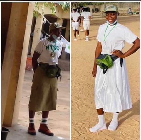 Corps member wearing skirt reportedly decamped after she refused to change to khaki trouser (video)