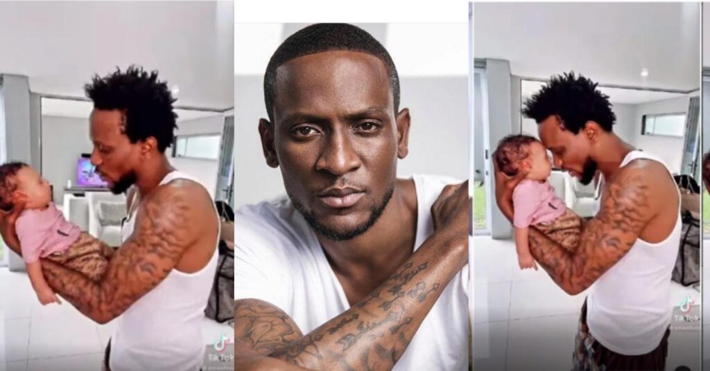 ‘Sweetest daddy’ BBNaija’s Omashola sparks reactions with beautiful video of bonding with his baby