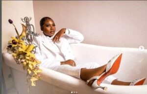 ‘You look like mama rainbow’ Reactions as Lateef Adedimeji’s wife, Actress Mo Bimpe, ‘press necks’ with jaw-dropping photos ahead of her 28th birthday