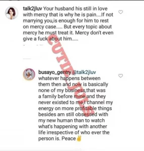 'Whatever happens between Mercy Aigbe and my husband is none of my business’, Lanre Gentry’s new wife knocks online inlaw