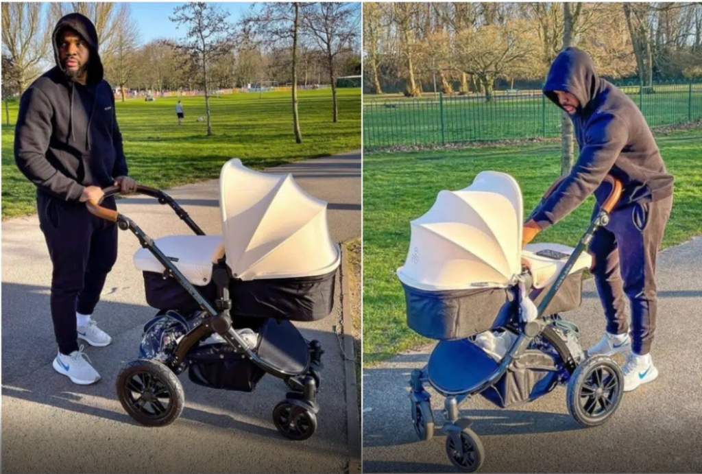 "Daddy Duties” Williams Uchemba receives praises from fans for being a devoted father