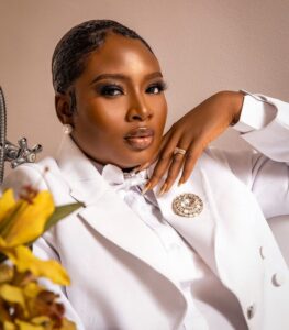 ‘You look like mama rainbow’ Reactions as Lateef Adedimeji’s wife, Actress Mo Bimpe, ‘press necks’ with jaw-dropping photos ahead of her 28th birthday