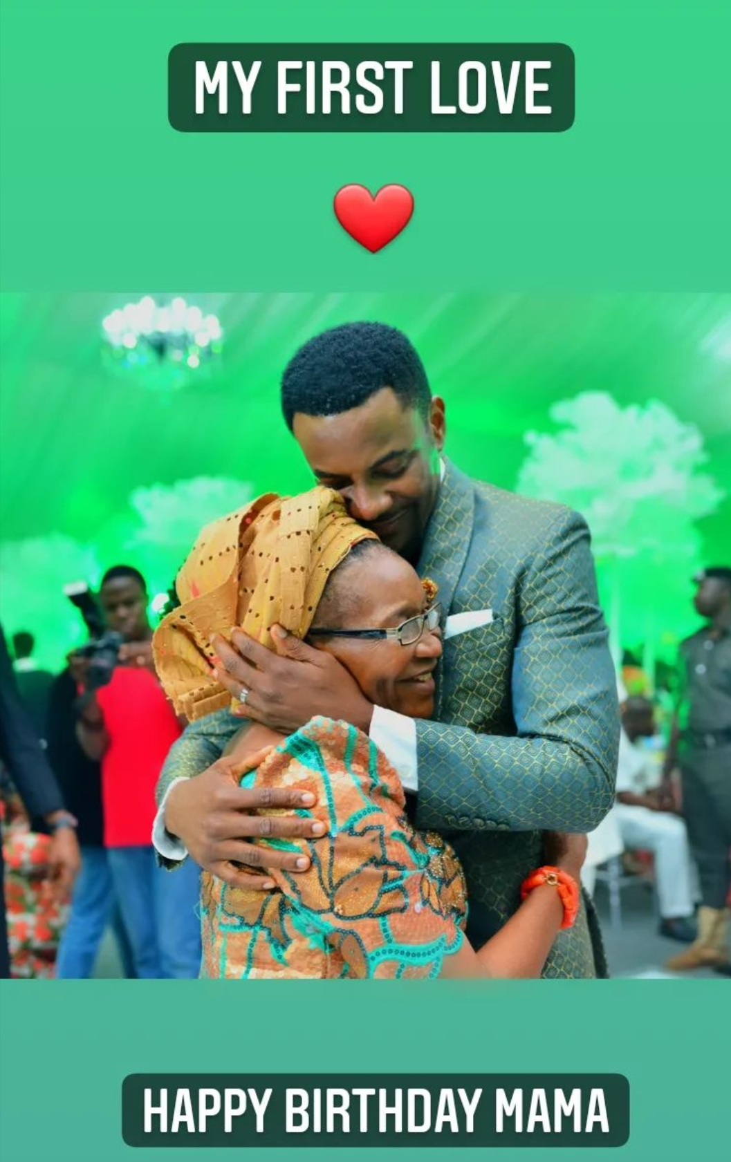 Media Personality, BBNaija Host Ebuka Celebrates His Mother As She Turns 75