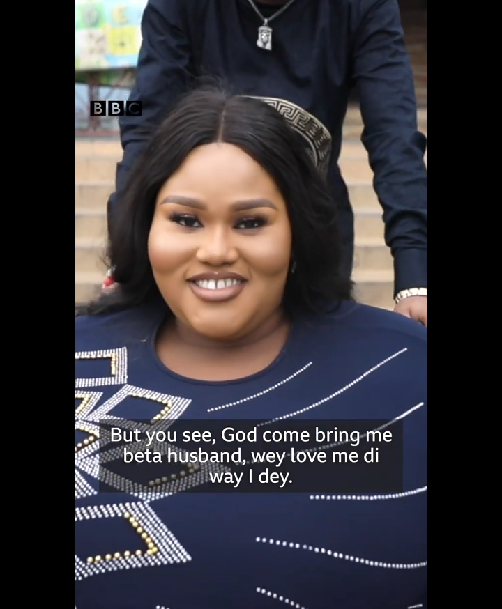 “God Gave Me the Kind of Husband that Love me the Way I am” – beautiful love story of Dorathy Osaronu, the physically challenged lady who people said will never get married (Video)