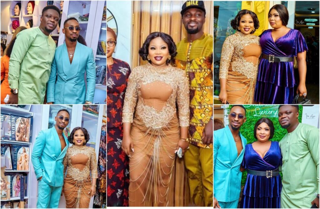 Saga Adeolu, Laide Bakare and others storm Seyi Edun’s store grand opening