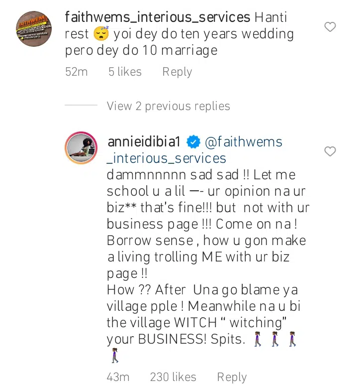 Annie Idibia attacked for flaunting her marriage