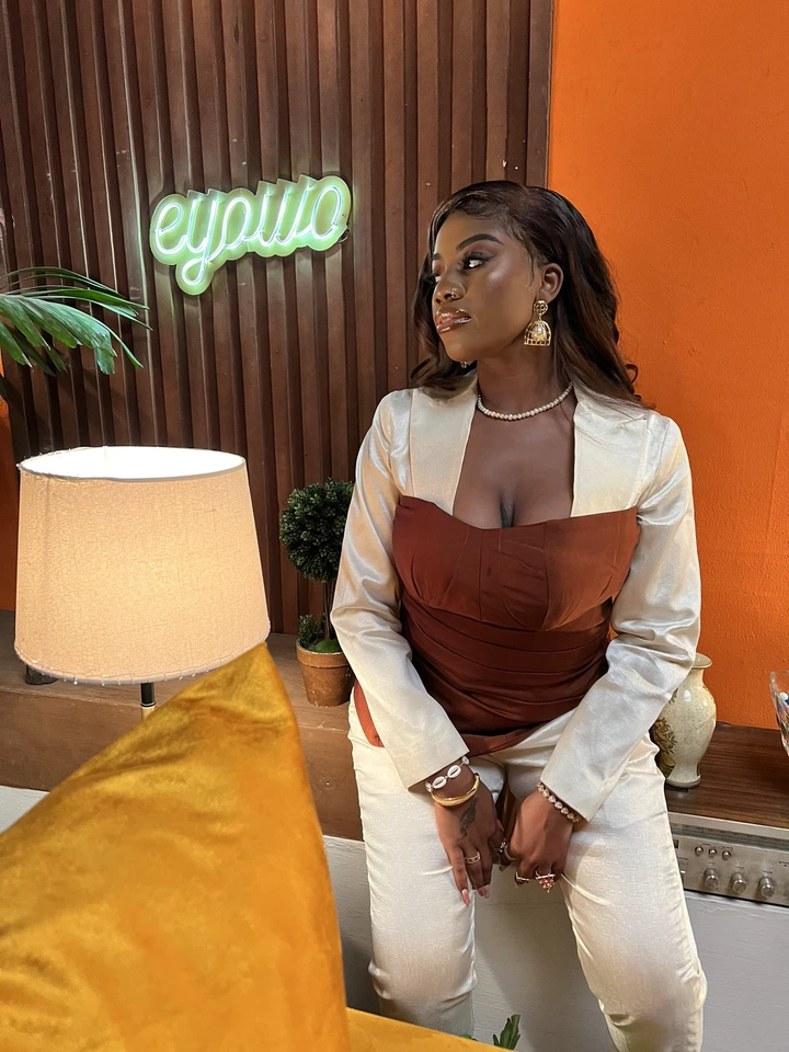 BBN Star, Angel Smith Inspires New Fashion Idea As She Shares Shows Off Her New Outfit.