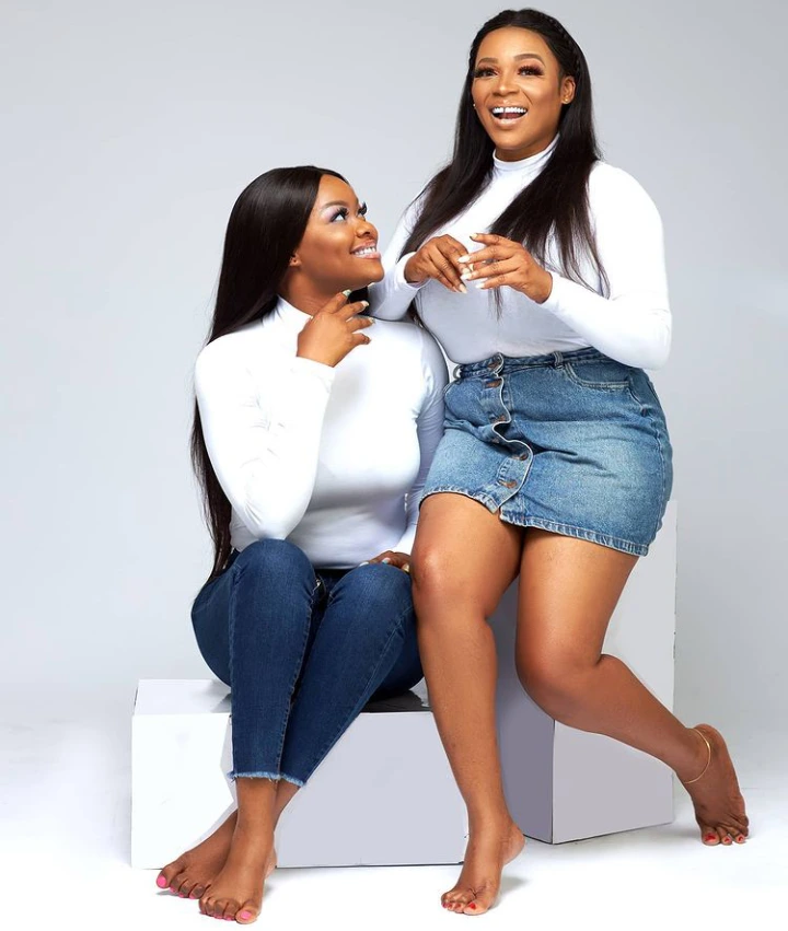 Nollywood actress, Kehinde Bankole and her twin sister, celebrate their 37th birthday