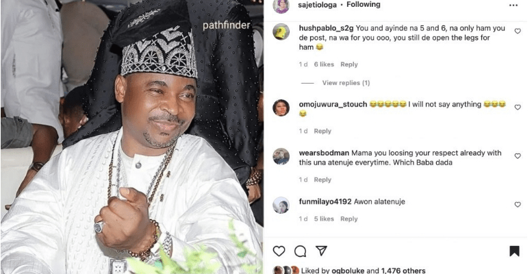 ‘You never post your husband the way you post MC Oluomo’ – Fans drag Madam Saje for constantly praising MC Oluomo