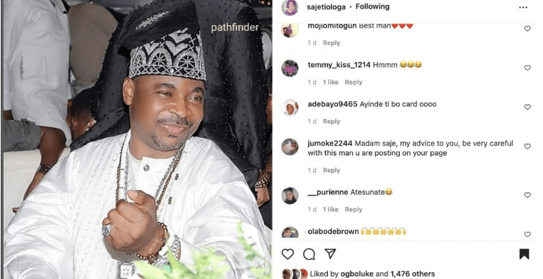 ‘You never post your husband the way you post MC Oluomo’ – Fans drag Madam Saje for constantly praising MC Oluomo