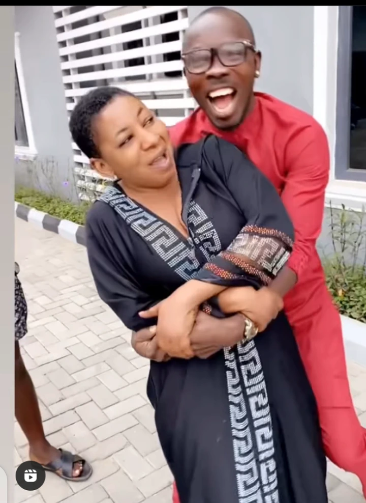 "Na person wife you dey hold like this" Reactions As Ijebu Shares "Lovey Dovey" Video With Mide Martins