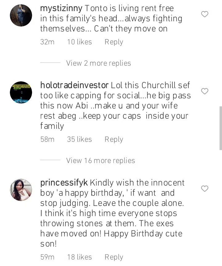 Olakunle Churchill receives knocks from Nigerians after birthday message to his son