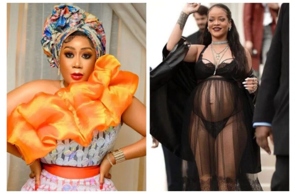 This is my pregnancy inspiration – Moyo Lawal vows to imitate Rihanna’s infamous maternity style