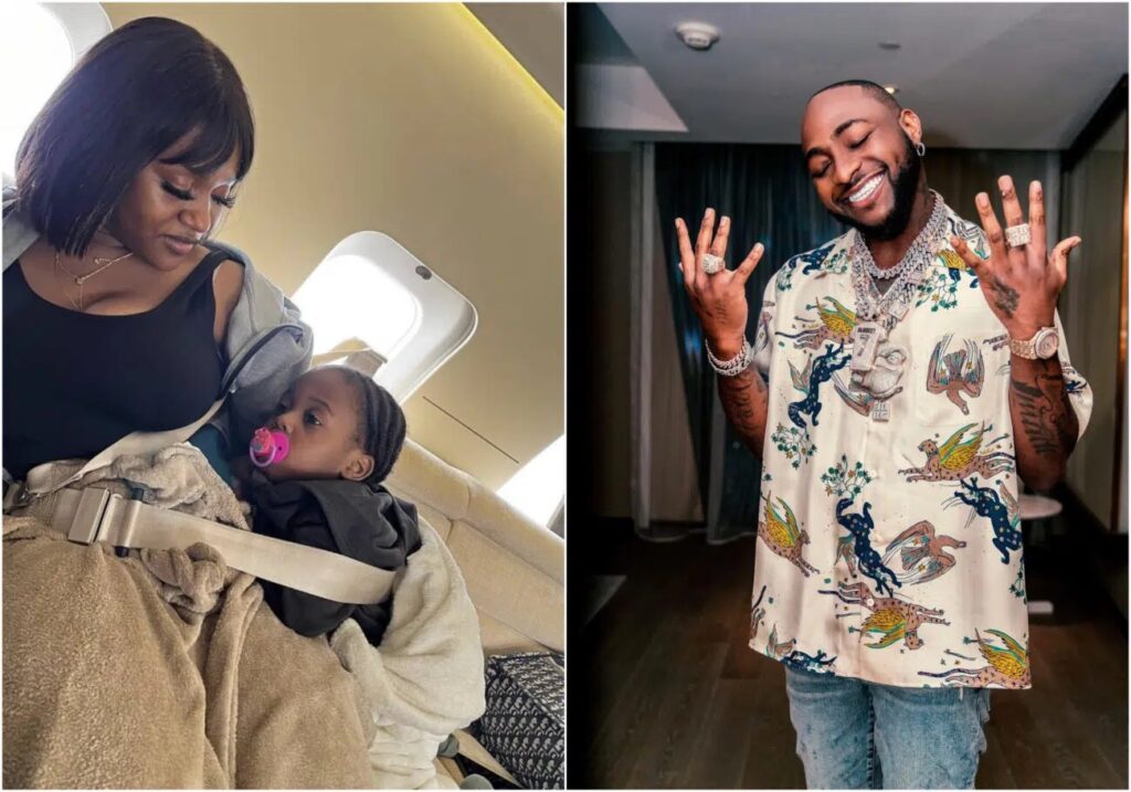 Amidst reconciliation drama, Davido flys Chioma and Ifeanyi to London for his concert (video)