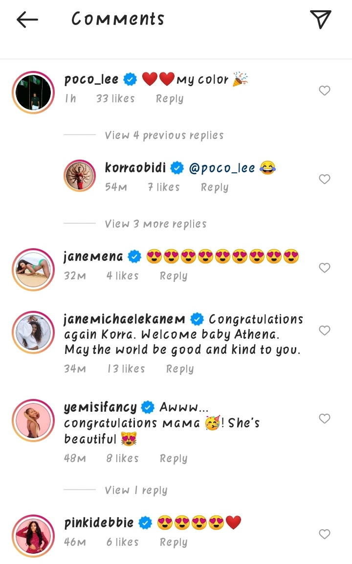 “She look like her daddy” Reactions As Dancer Korra Obidi Shares Photos Of Her New Born Baby On Instagram