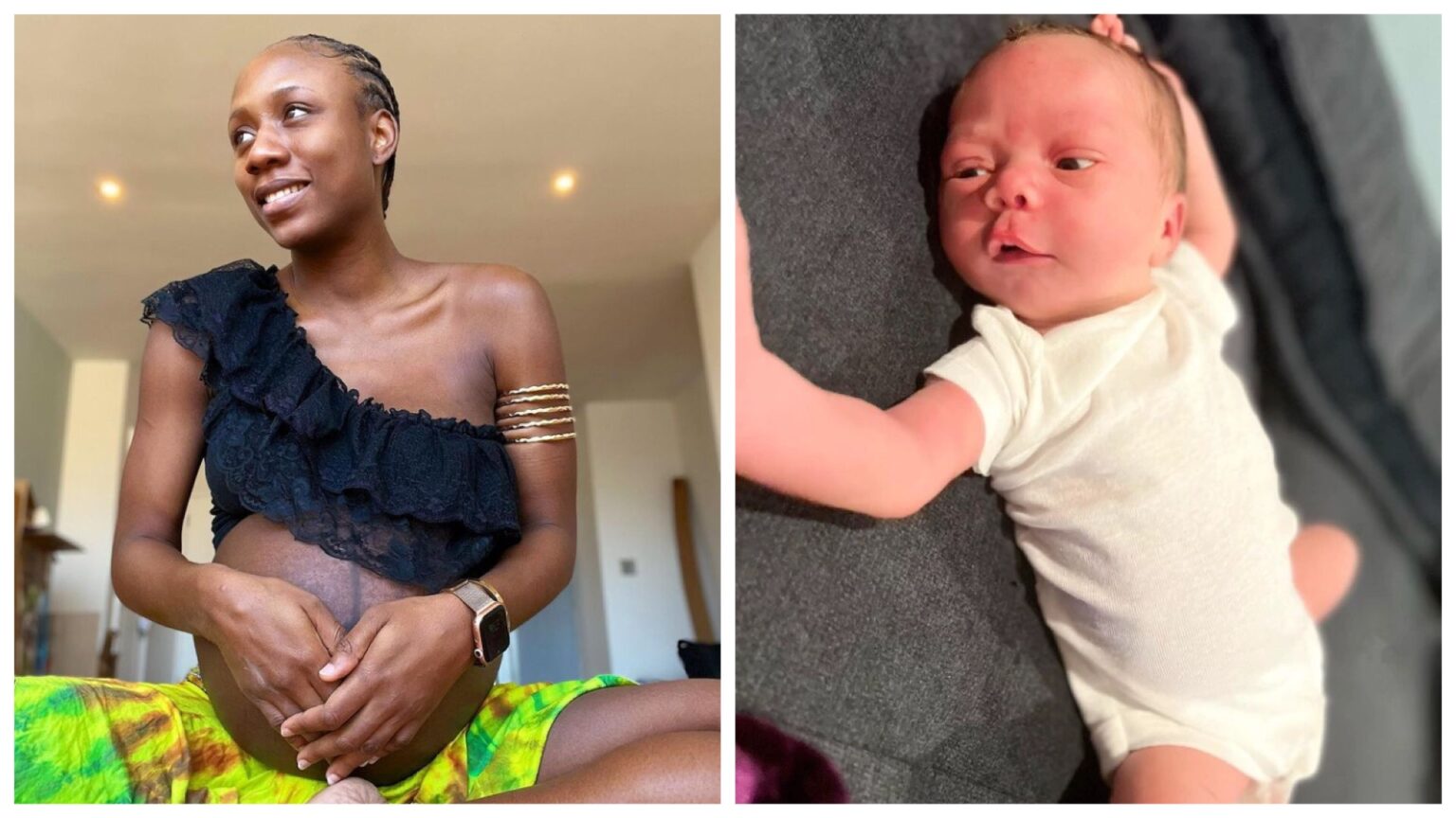 “She look like her daddy” Reactions As Dancer Korra Obidi Shares Photos Of Her New Born Baby On Instagram