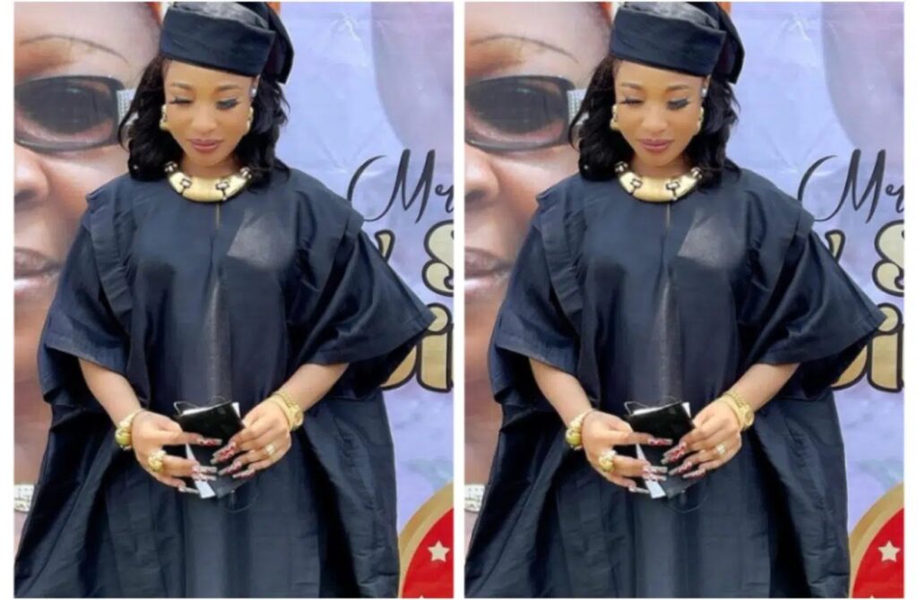 “I know you, so I need answers”, Tonto Dikeh questions God as she bids her stepmother goodbye