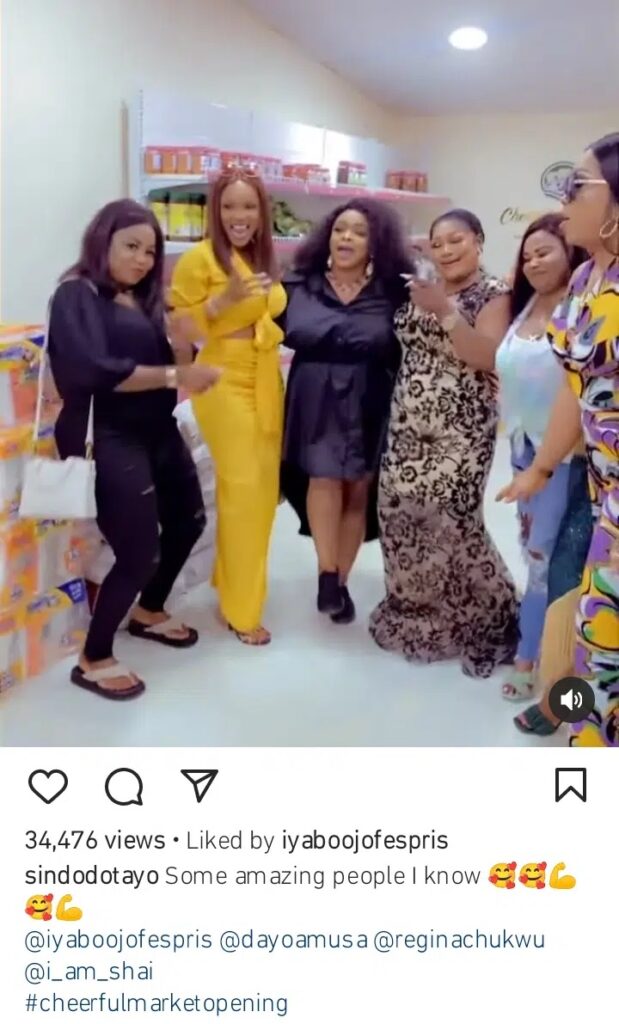 Dayo Amusa, Iyabo Ojo, Regina Chukwu, others storm Sikiratu Sindodo’s Market opening