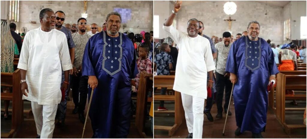 Kanayo O. Kanayo joins Pete Edochie in 75th birthday thanksgiving (photos)