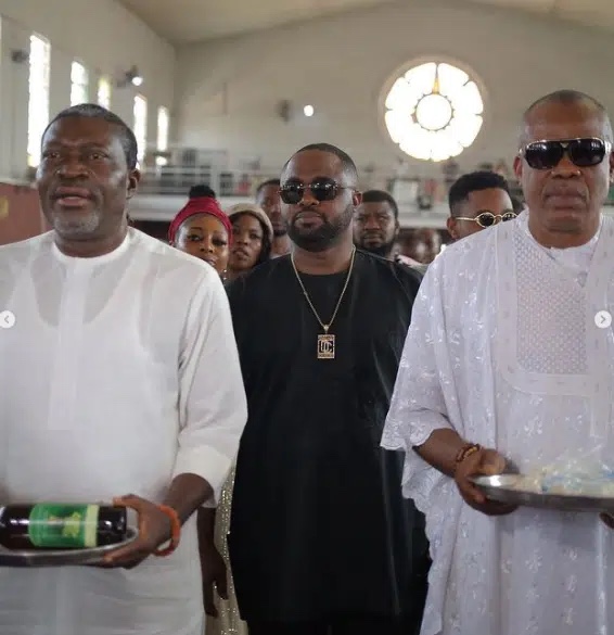 Kanayo O. Kanayo joins Pete Edochie in 75th birthday thanksgiving (photos)