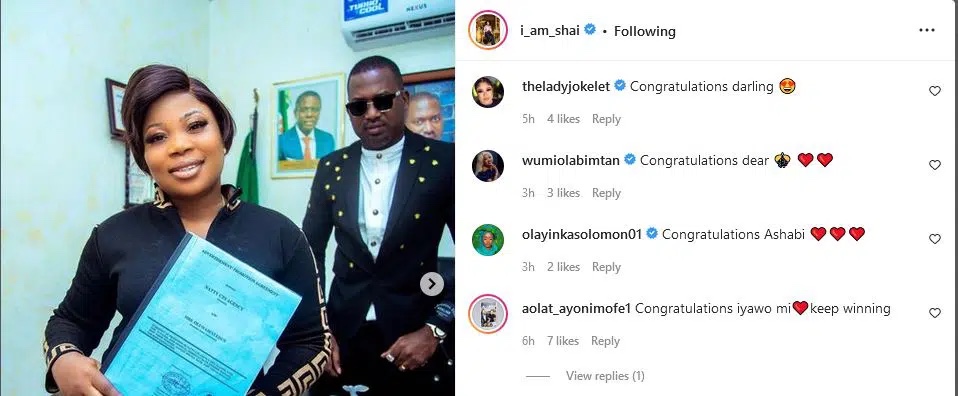 “Opportunity’s arises for the prepared mind”, Olayinka Solomon, Regina Chukwu react as Seyi Edun brags over her latest achievement.