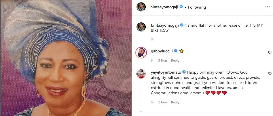 Toyin Tomato joins Nollywood stars to celebrate Binta Ayo Mogaji on her birthday