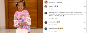 "You are the best mother" Fans praise Ruth Kadiri for kitting up her daughter without makeup or heavy dress