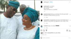 “I do…28years With courtship 39years Still counting” – Yoruba Actor, Aina GoId says as he Celebrate 28th wedding anniversary with his wife (photos)