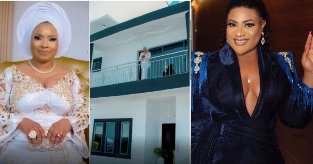 Trouble looms as Actress Laide Bakare fires back at Nkechi Blessing for shading her over her N100 million mansion