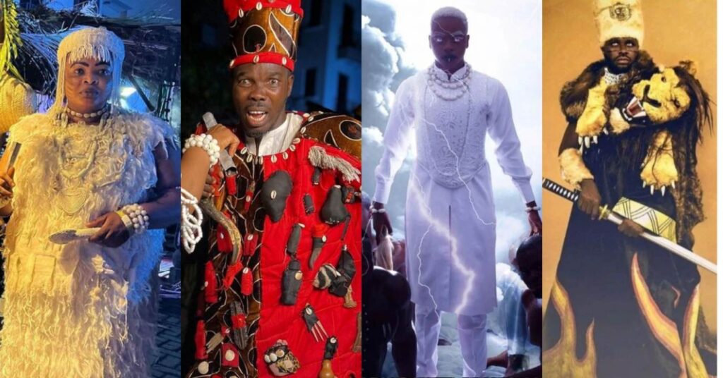 Check Out How These 15 Actors and Actress Beat Femi Adebayo Costume at his Movie's Premier