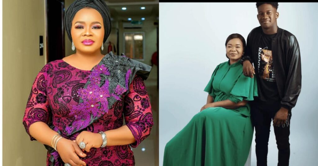 Nollywood Actress, Bimbo Oshin Showers Prayer On her Son as he celebrate his birthday today