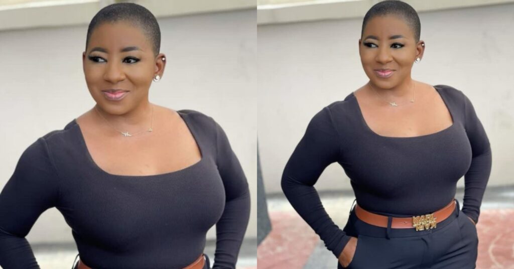 Reactions As Popular Actress, Mide Martins Rocks Low-cut Hairstyle