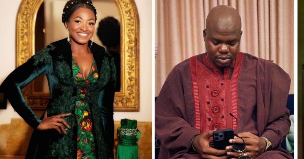 ‘Respect yourself because she won’t accept’ Reactions as Comedian Mr Macaroni aggressively shoots shot at Actress Kate Henshaw